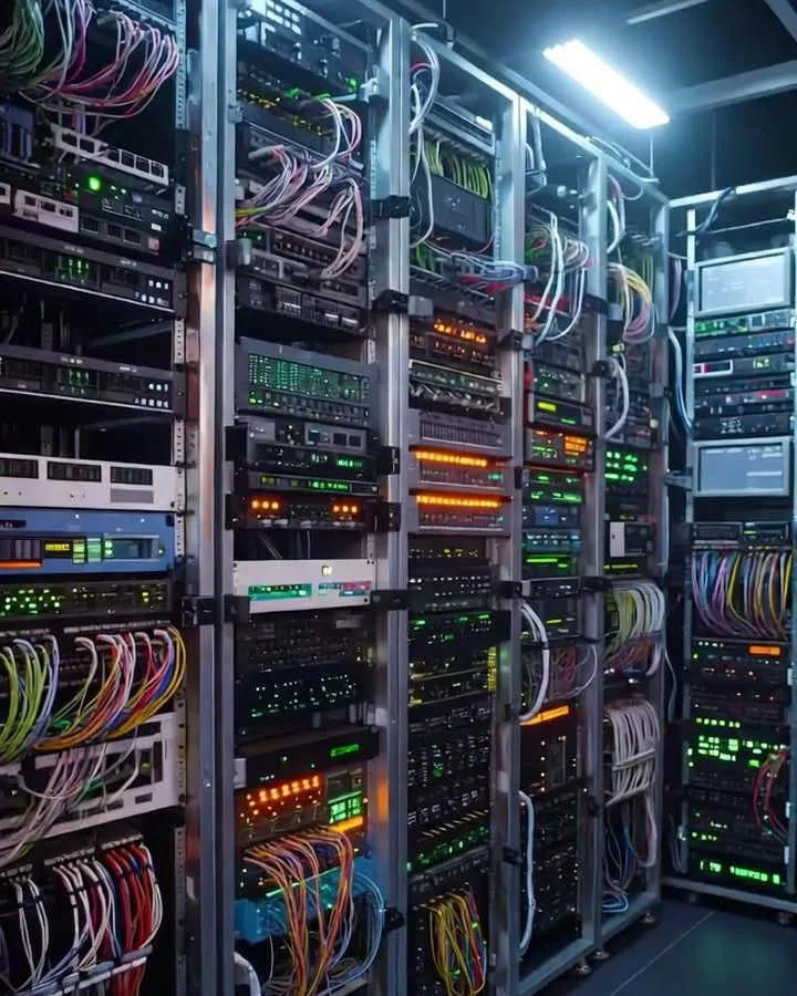 Server racks and network equipment